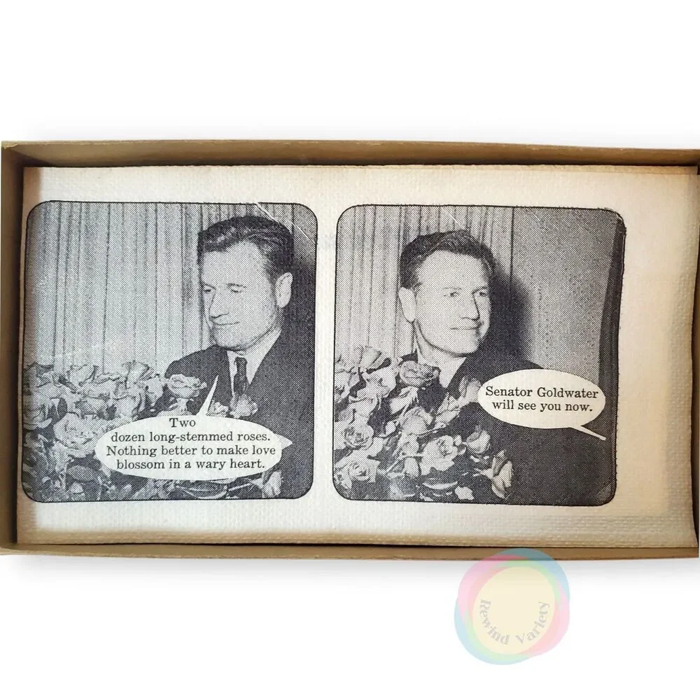 Vintage 1962 Gerald Gardner Satire Napkins Boxed